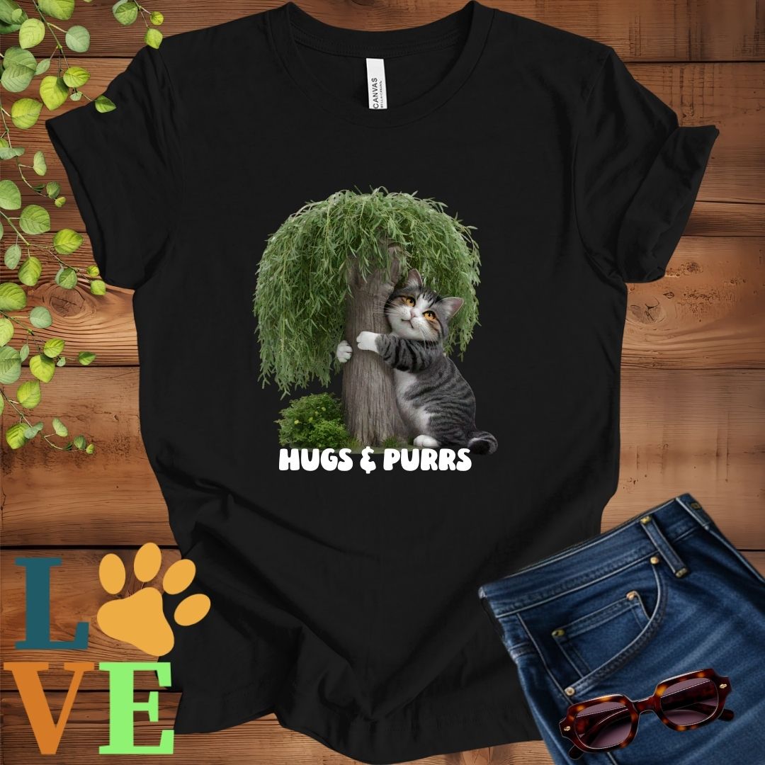 Tabby Cat Tree Hugger Tee