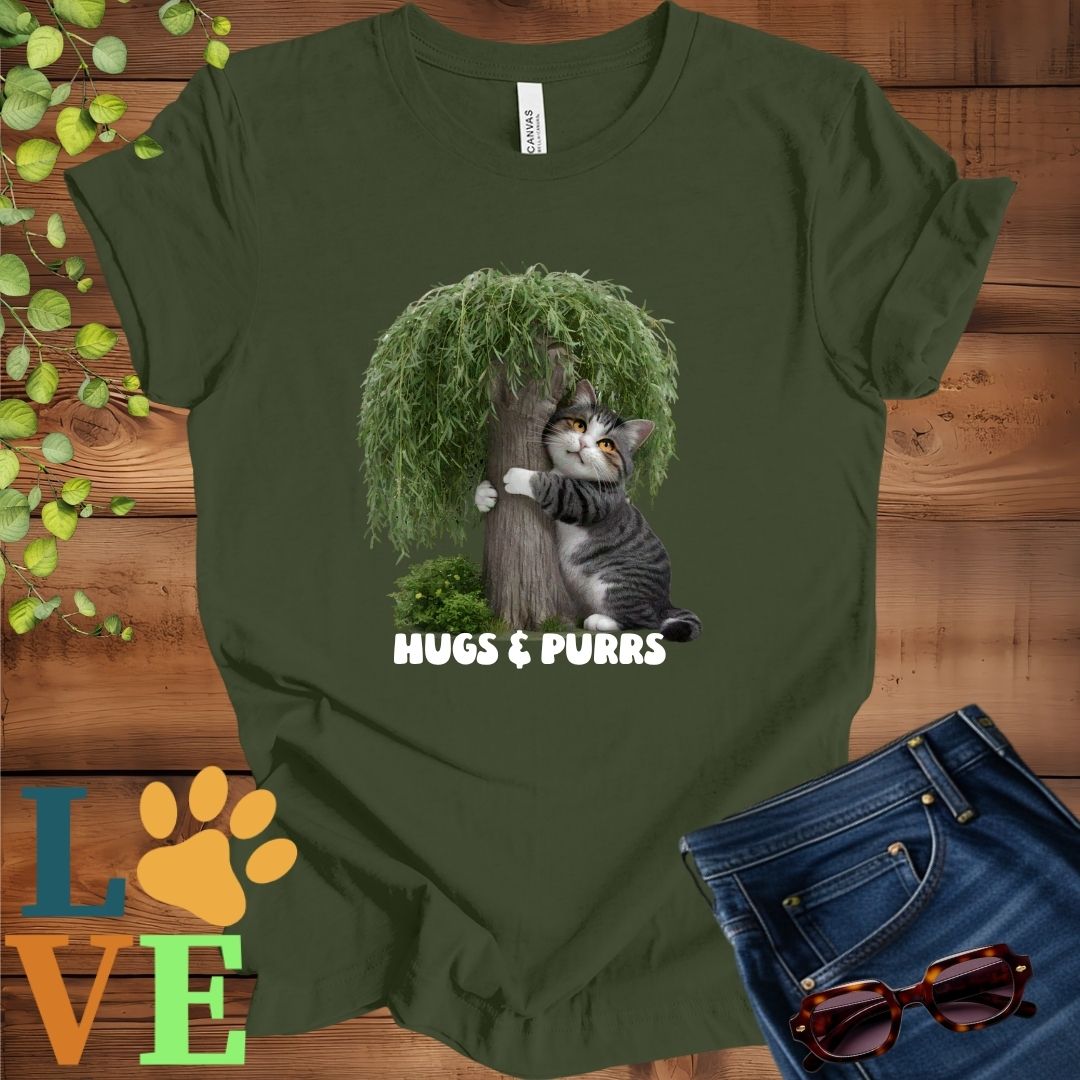 Tabby Cat Tree Hugger Tee