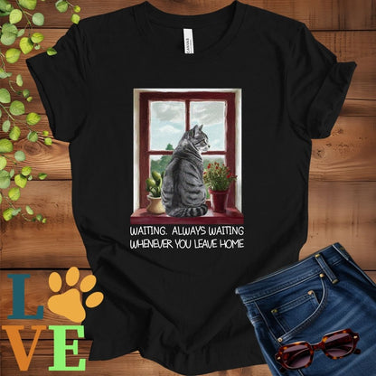 Tabby Cat Waiting Tee