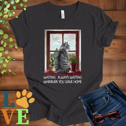 Tabby Cat Waiting Tee
