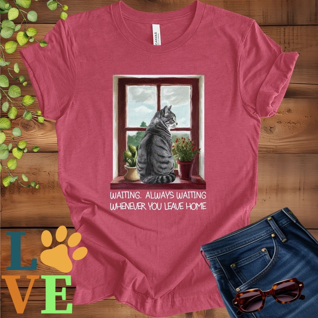 Tabby Cat Waiting Tee