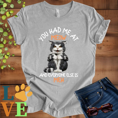 Tuxedo Cat Meow Tee