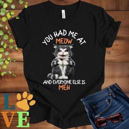 Tuxedo Cat Meow Tee