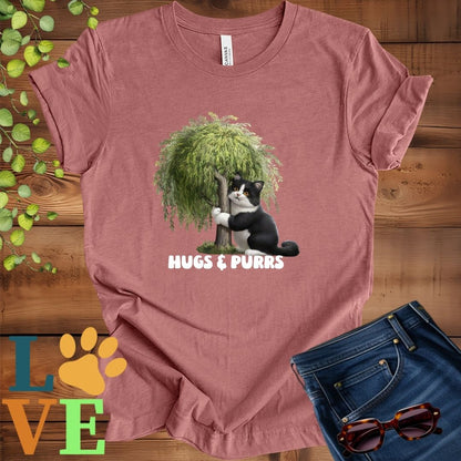 Tuxedo Cat Tree Hugger Tee