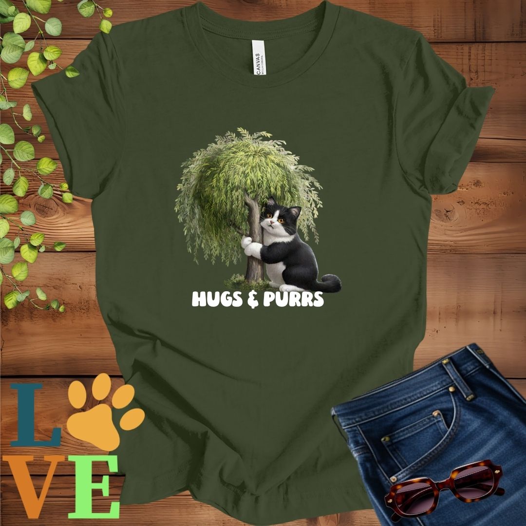 Tuxedo Cat Tree Hugger Tee
