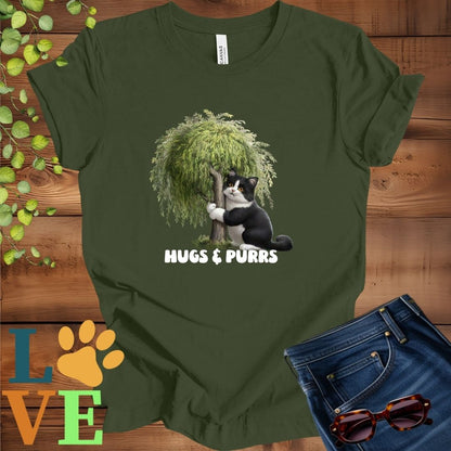 Tuxedo Cat Tree Hugger Tee