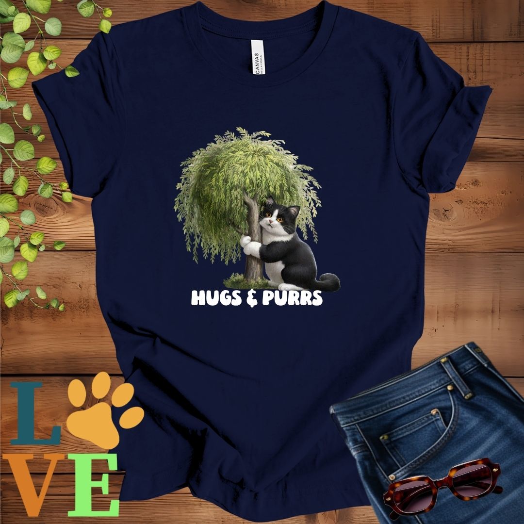 Tuxedo Cat Tree Hugger Tee