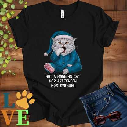 Yawning American Shorthair Tee