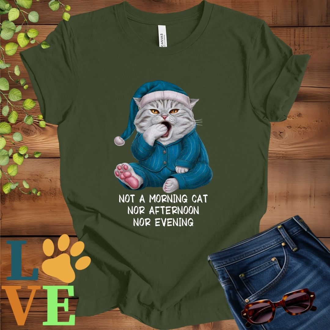 Yawning American Shorthair Tee