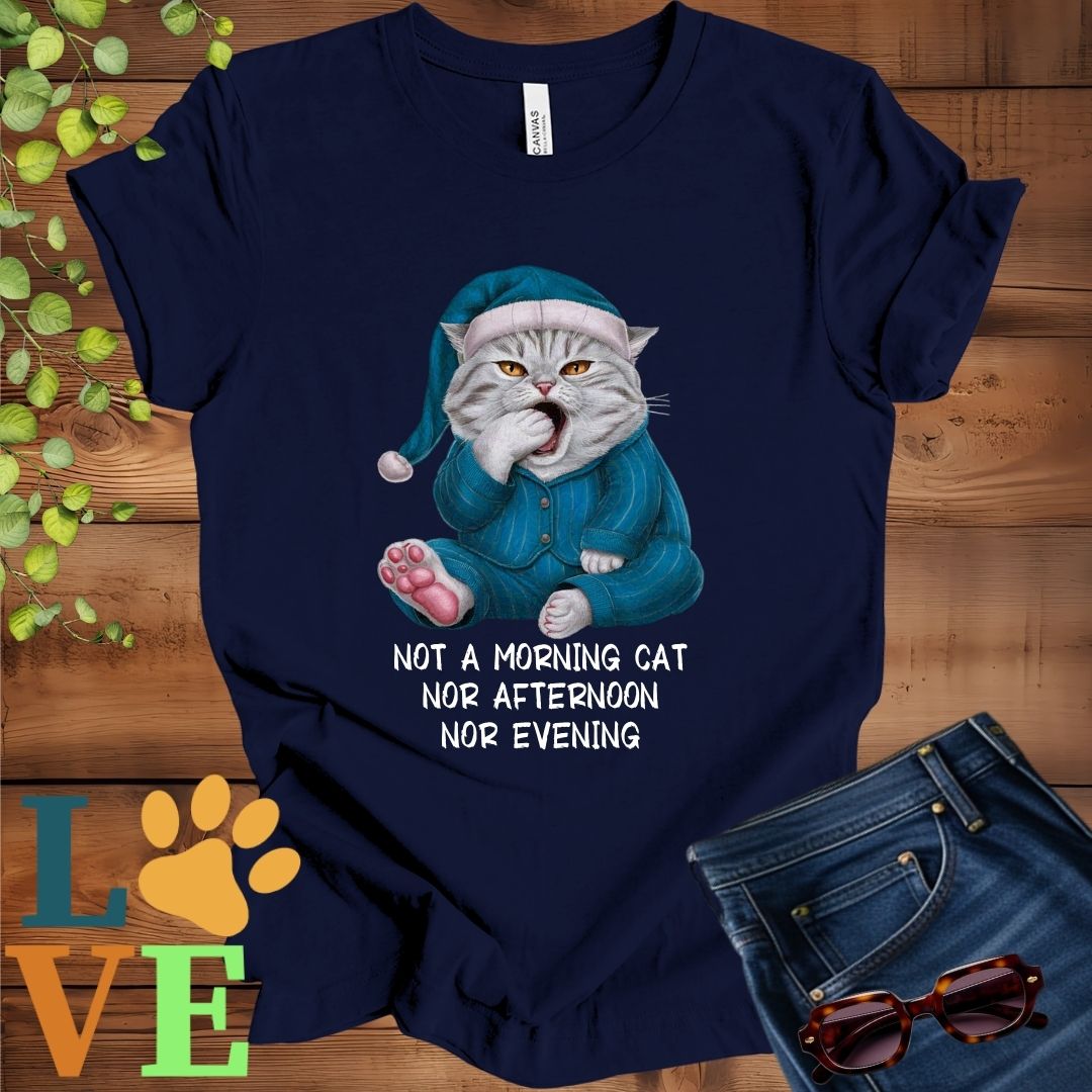 Yawning American Shorthair Tee