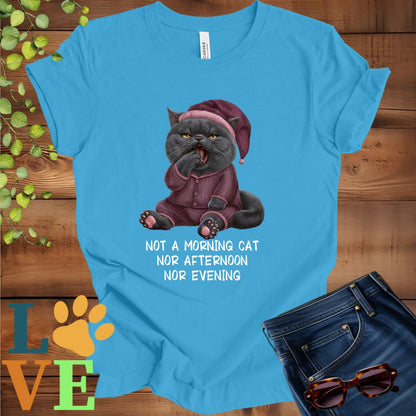 Yawning British Shorthair (Gray) Tee