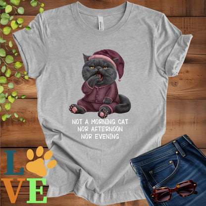 Yawning British Shorthair (Gray) Tee
