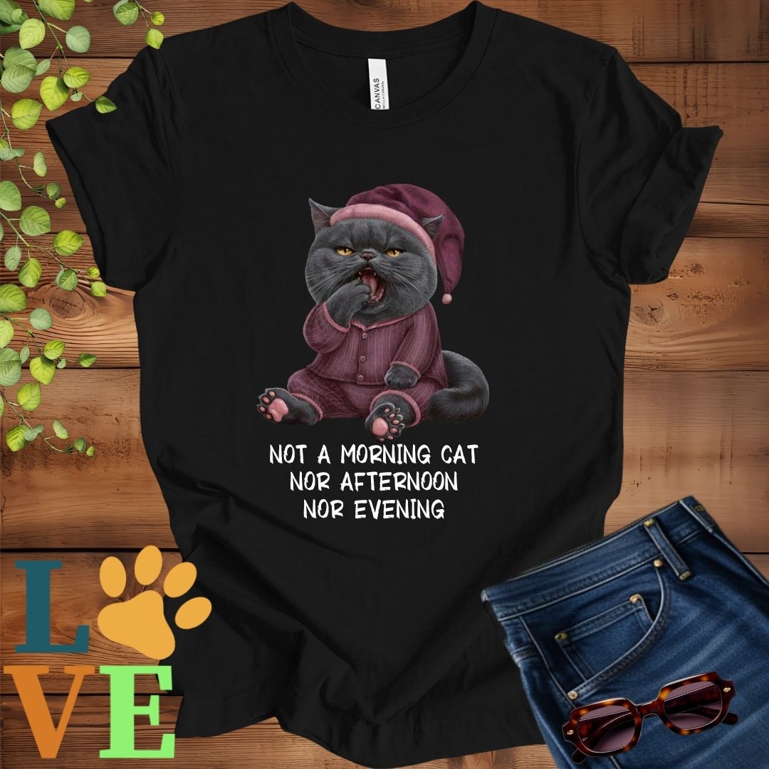 Yawning British Shorthair (Gray) Tee