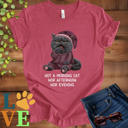 Yawning British Shorthair (Gray) Tee