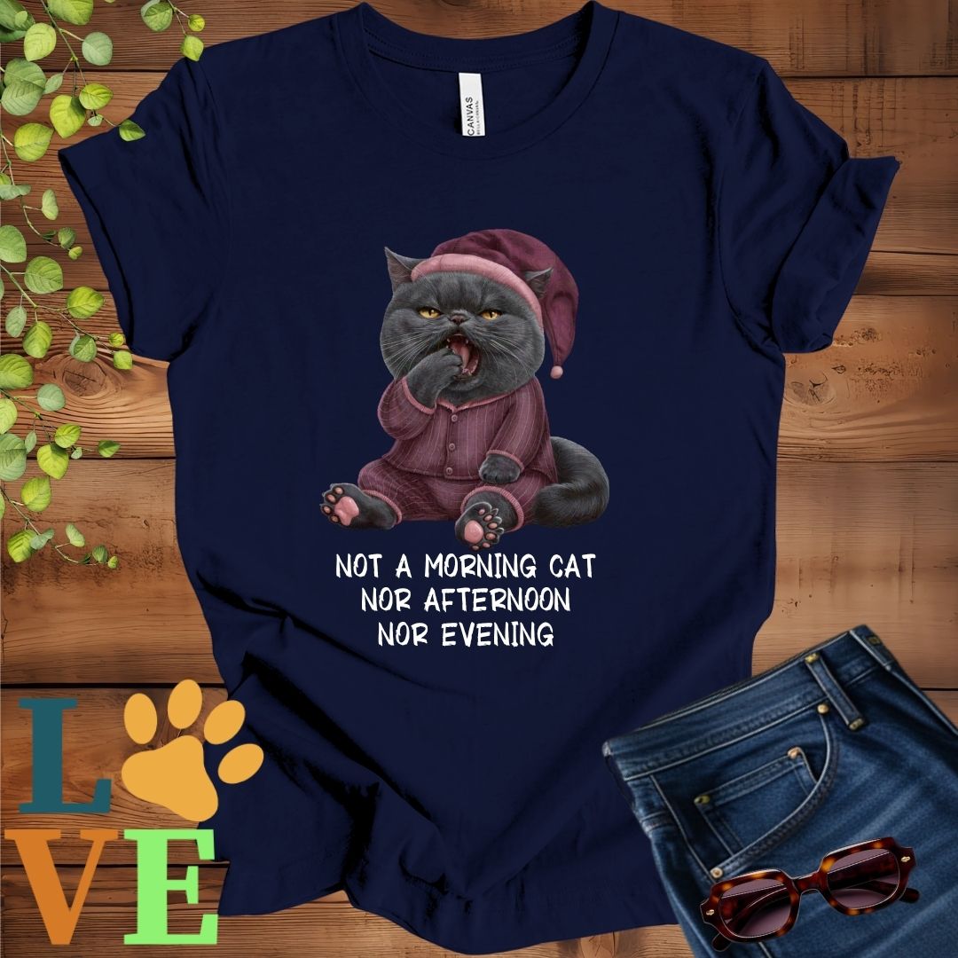 Yawning British Shorthair (Gray) Tee