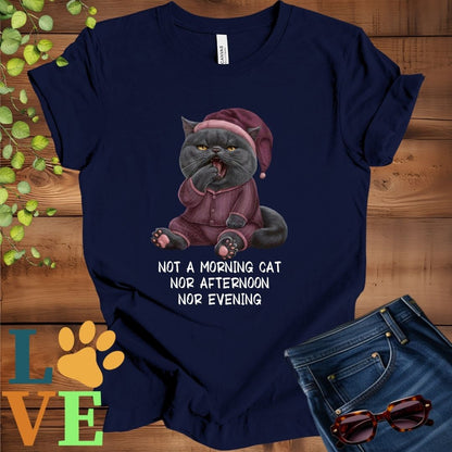 Yawning British Shorthair (Gray) Tee