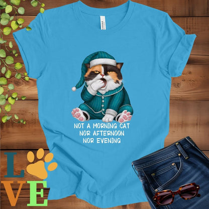 Yawning Calico Cat Tee