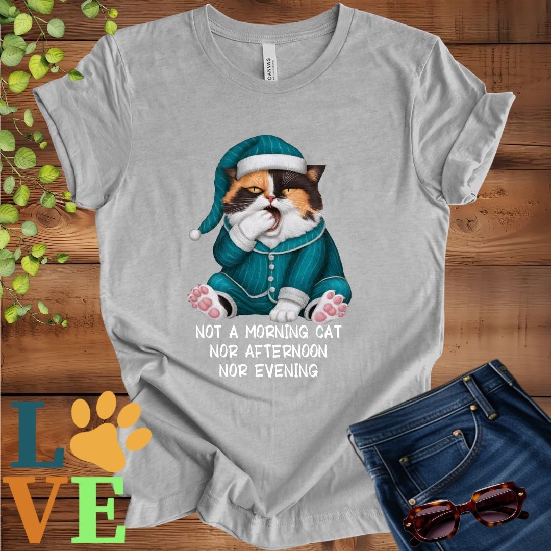 Yawning Calico Cat Tee