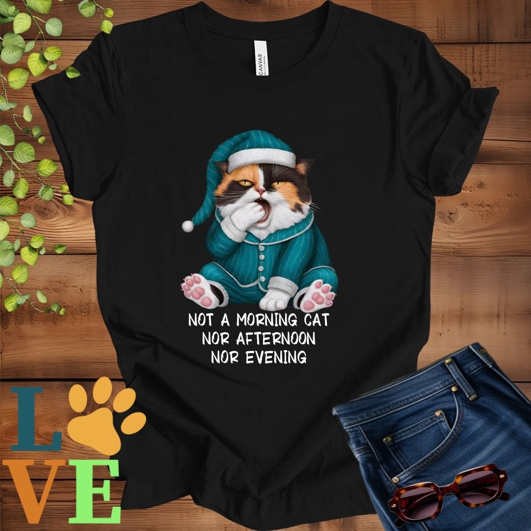 Yawning Calico Cat Tee
