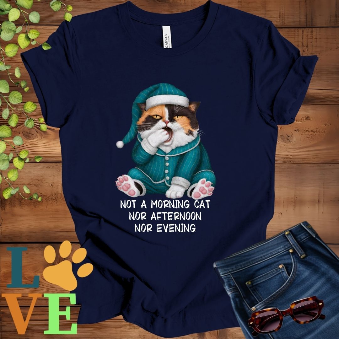 Yawning Calico Cat Tee