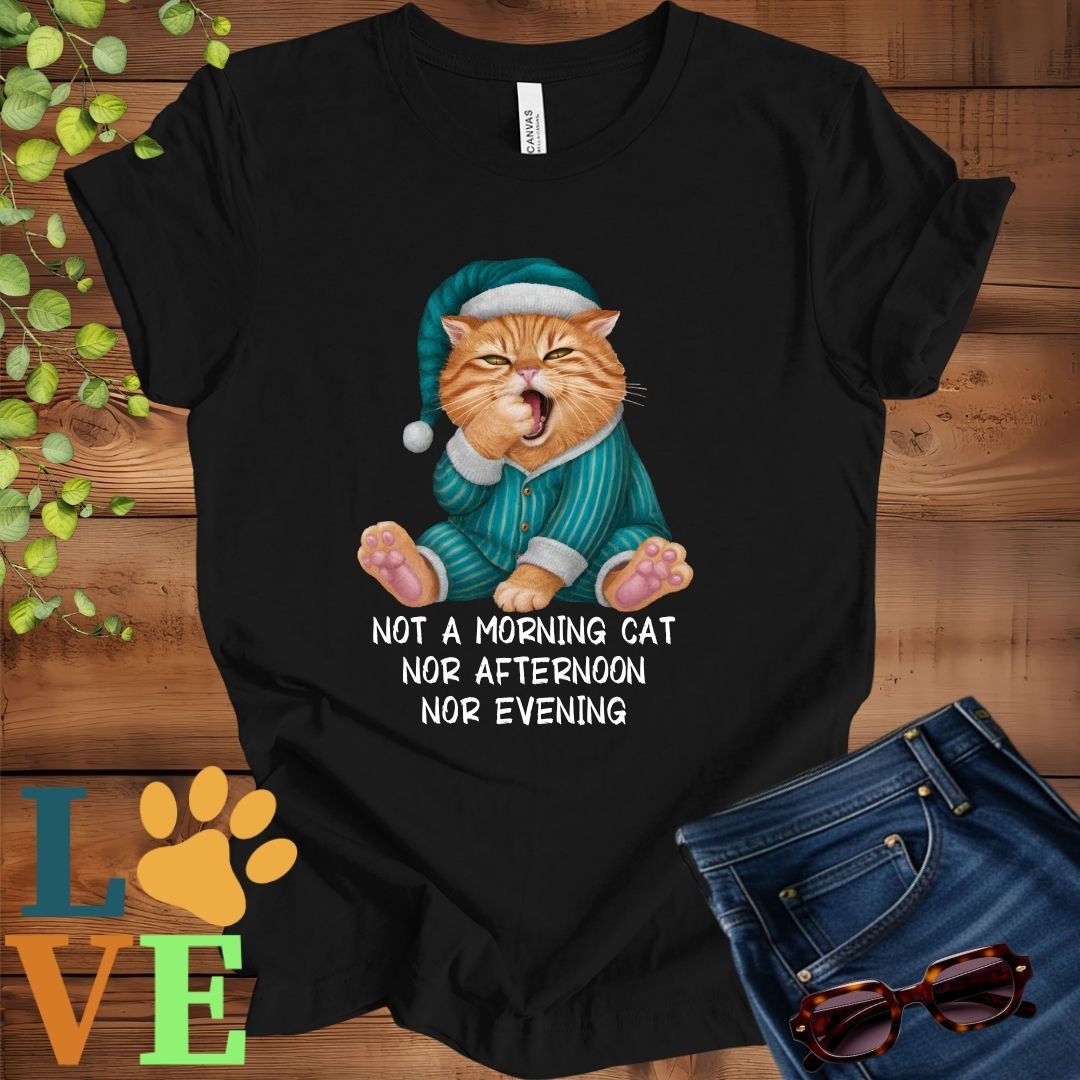Yawning Ginger Cat Tee