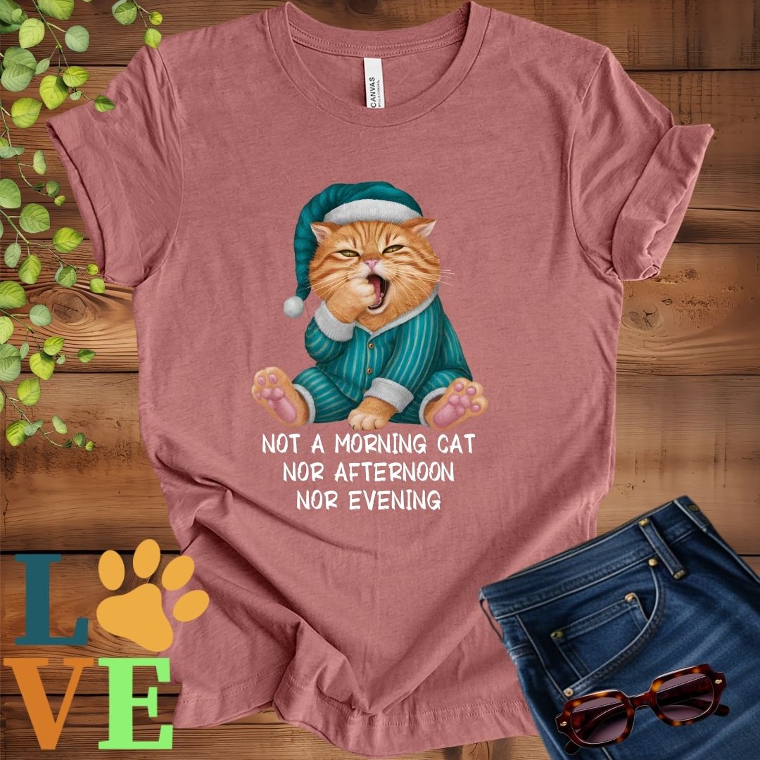 Yawning Ginger Cat Tee