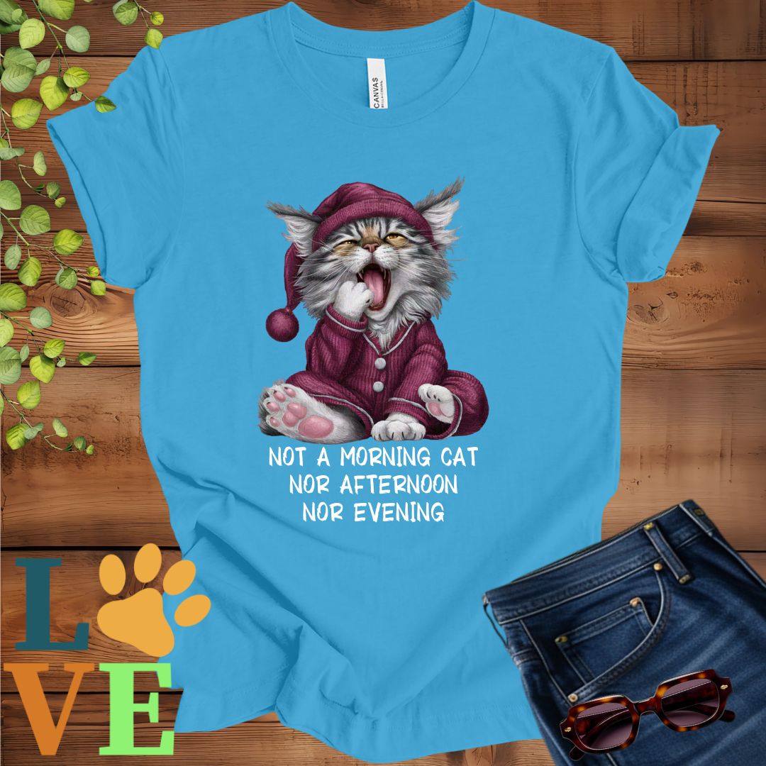 Yawning Maine Coon Tee