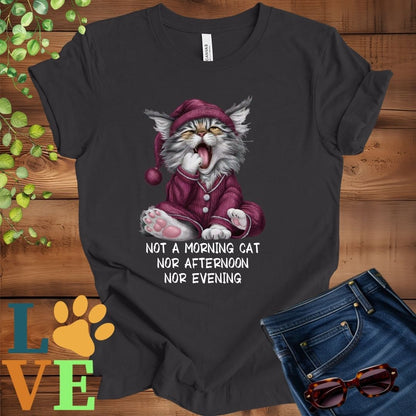 Yawning Maine Coon Tee