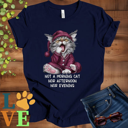 Yawning Maine Coon Tee