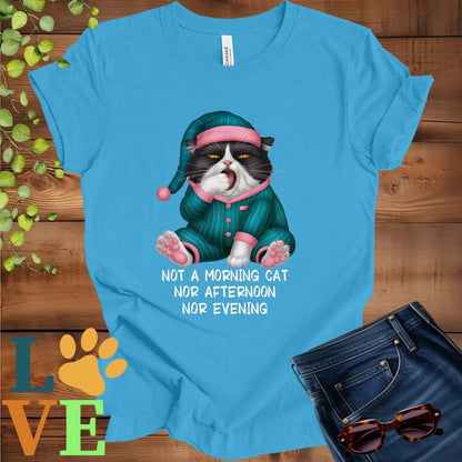 Yawning Tuxedo Cat Tee