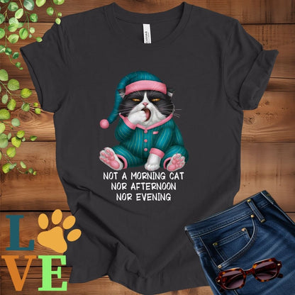 Yawning Tuxedo Cat Tee