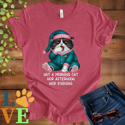 Yawning Tuxedo Cat Tee